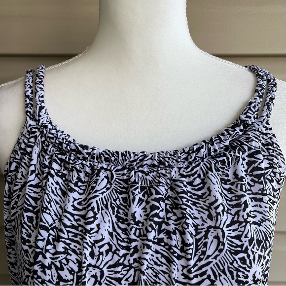 •J. Valdi• Black/White Patterned Sundress - Size Medium - Picture 3 of 6